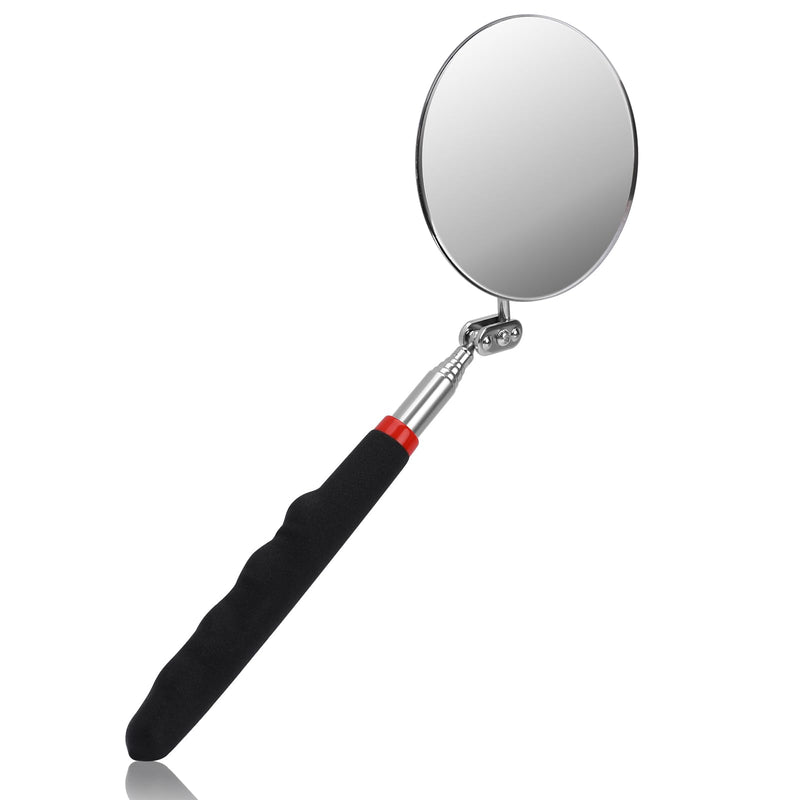 [Australia - AusPower] - Telescoping Inspection Mirror, Flexible Inspection Mirror, Circular Inspection Mirror 360 Rotation with Extended Handle Round Inspection Mirrors for Checking Vehicle Condition(Dia-3 Inch) 3 Inch 