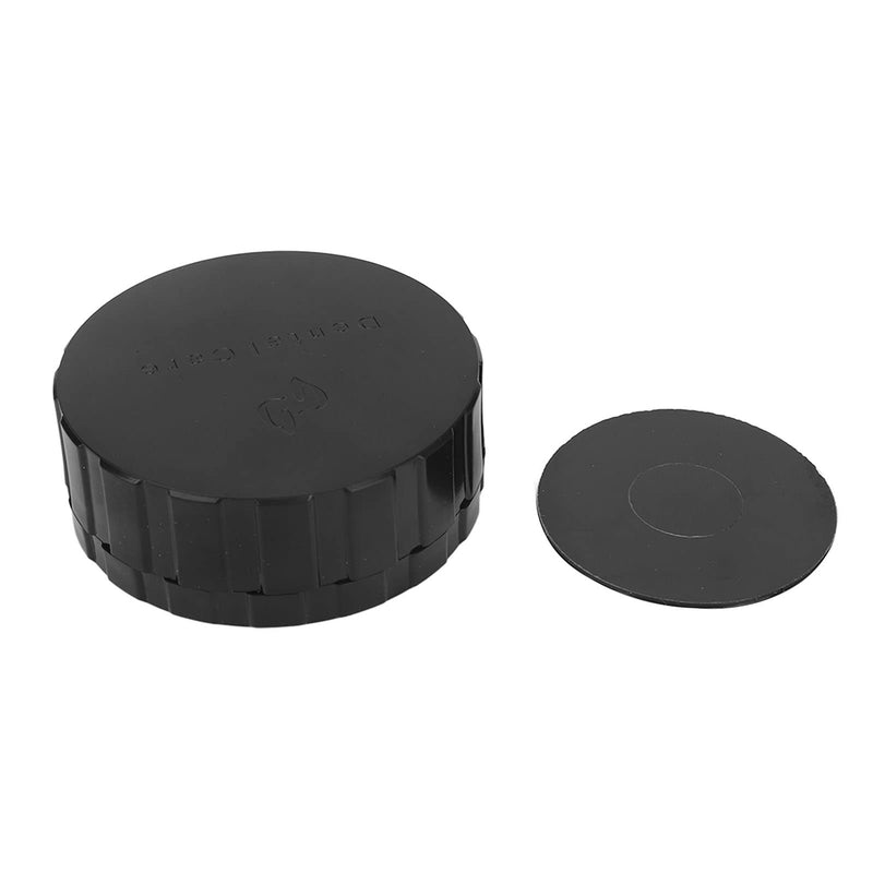 Veneer Box, Full Ceramic Veneer Processing Box, Portable and Reusable Denture Storage Box with Replacement Pad, Round Shape, Ultra Thin Mesh, Black