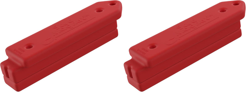 Master Magnetics Magnetic Stud Finder with Shield - Drywall Screw and Nail Detector Tool - Made with Strong Neodymium Magnets - 4.25" L - Red - 2-Pack 1 Count (Pack of 2)