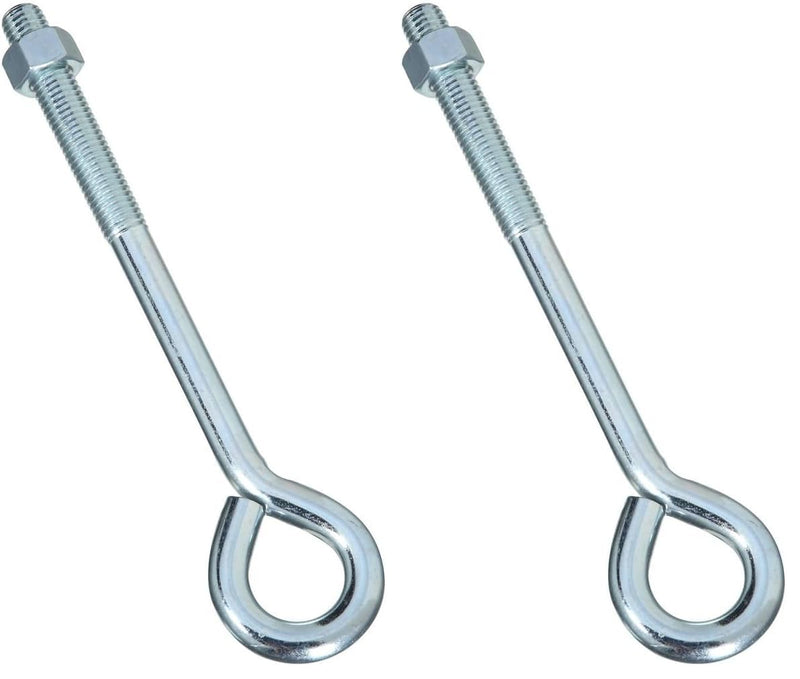National Hardware N347-682 2160BC Eye Bolt in Zinc Plated,5/8" x 10" (Pack of 2) 1 Count (Pack of 2)