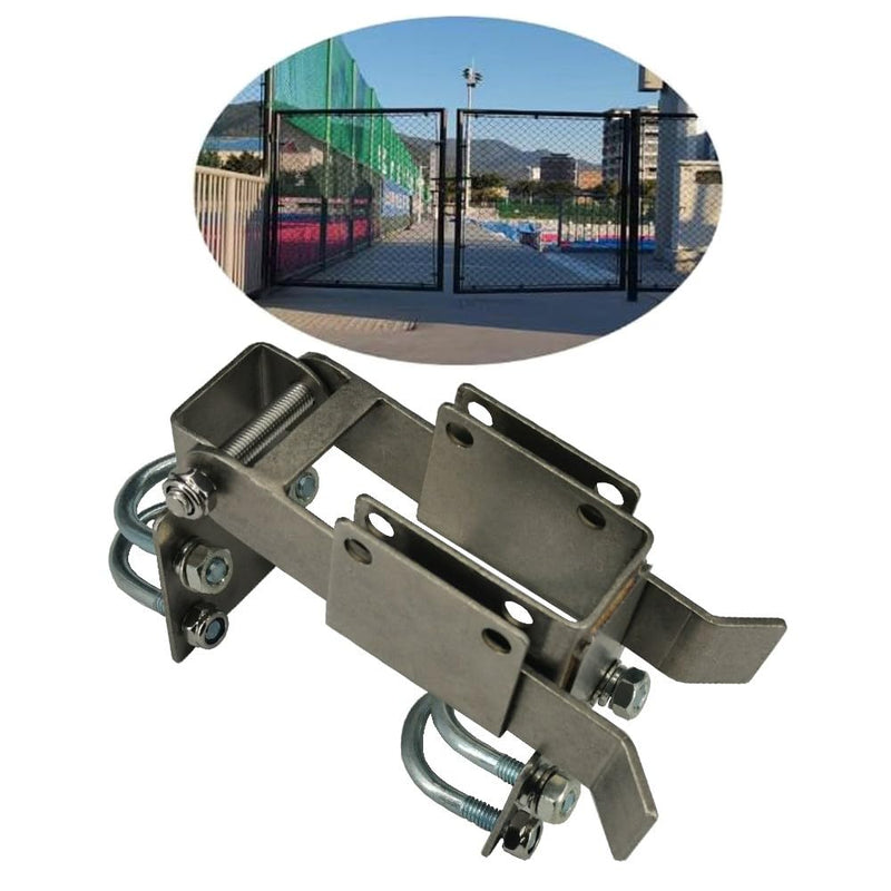 Chain Link Residential Strong Arm Double Gate Latch,Use This Double Gate Latch Where 2 Gates Swing Together.The Minimum Distance Between Doors is 2 ",Chain Latch for 1-1/4" Gate Frames Pipe Sizes.