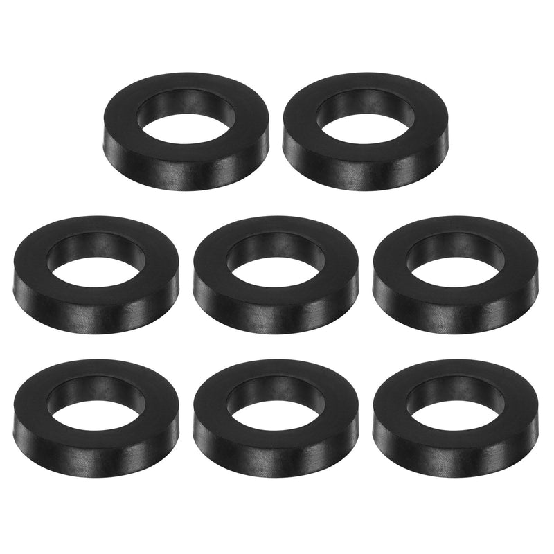 [Australia - AusPower] - HARFINGTON 8pcs Rubber Spacer 2 Inch OD 1 Inch ID 0.4 Inch Thick Neoprene Round Anti Vibration Isolation Pads Isolator Rubber Washers Bushings for Home Cars Boat Accessories, Black 26mm x 50mm x 10mm 