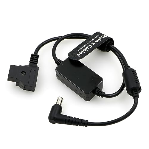 Alvin's Cables D-tap to DC Power Cable for Sony FX6 FX9 Camera Right Angle DC to D-tap 19.5V Regulated Output Cable 50cm|19.7inches