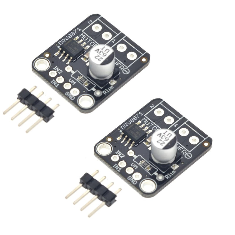 [Australia - AusPower] - HiLetgo 2pcs DRV8871 DC Motor Drive Module for Brushed DC Motor H-Bridge DC Drive Breakout Board 6.5V-45V 3.6A Max for PWM Control 