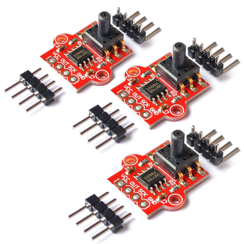 [Australia - AusPower] - HiLetgo 3pcs Digital Barometric Pressure Sensor Module Air Pressure Module Liquid Water Level Controller Board 0-40KPa 3.3V-5V 