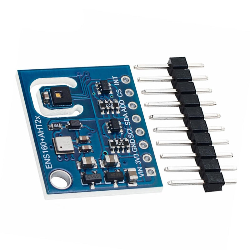 [Australia - AusPower] - HiLetgo ENS160+AHT21 Carbon Dioxide Sensor CO2 eCO2 VoCs TVOC Gas Sensor Temperature Humidity Sensor Air Quality Monitoring Sensor Replace CCS811 