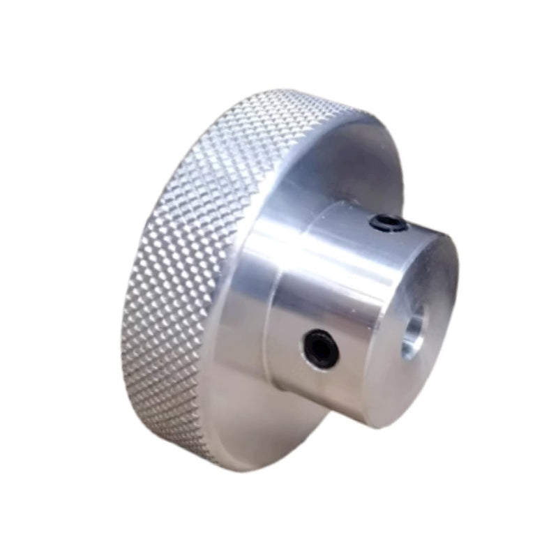 [Australia - AusPower] - CHANCS Aluminium Alloy Machine Tool Handwheels 60mm OD 8mm Bore Knurled Oxidised Handles Knobs for Sliding Table 60-8 
