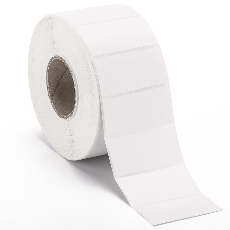 [Australia - AusPower] - 2000 Pcs White Labels Stickers to Write On 2 x 1 Inch, Waterproof and Oil Resistant Blank Barcode Labels for Food Containers Jars Pantry Organization 