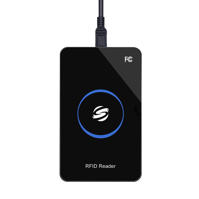 [Australia - AusPower] - RFID Reader,Ajfwm ID IC Card Reader Scanner RFID Reader Long Range 125KHz/13.56Mhz Dual Frequency Reads TK4001 EM4100 ID IC NFC Card Access Control System Home Again 