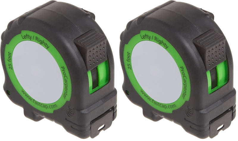 Fastcap PSSR-25 25-Foot ProCarpenter Lefty/Righty Standard Measuring Tape (Pack of 2) 2 Pack