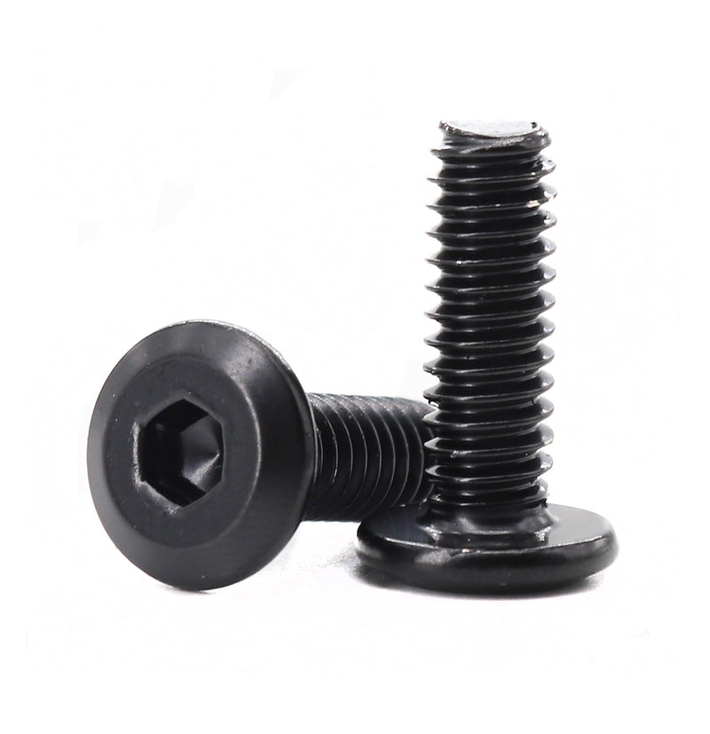 [Australia - AusPower] - 20pcs 1/4"-20 x 1/2" Black Flat Head Allen Bolts 304 Stainless Steel for Furniture Connecting Table Bed 1/4 x 1/2" 20pcs 