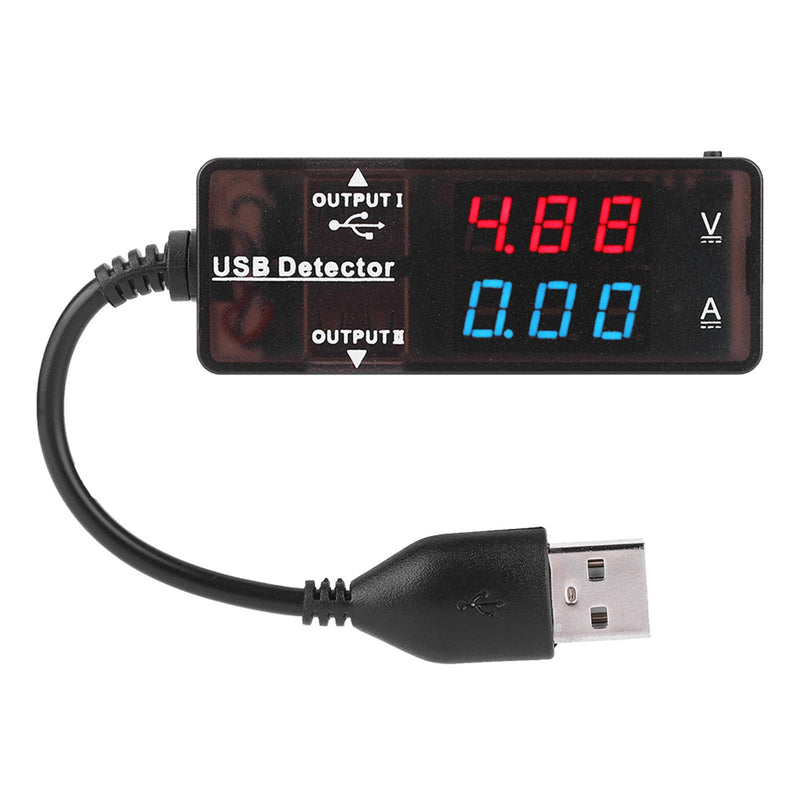 [Australia - AusPower] - YB26VA USB Detector, Lasting Duals Display USB Detector Voltmeter Ammeter Battery hatacity Tester for Mobile Phone Tablet Computer USB Device(Duals Color) 