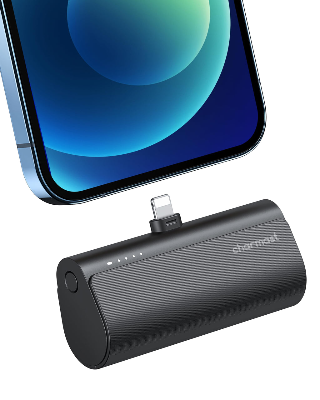 [Australia - AusPower] - Charmast Small Portable Charger 5000mAh, Ultra-Compact 20W PD Fast Charging Power Bank Mini Battery Pack Compatible with iPhone 14/14 Pro Max/13/13 Pro Max/12/12 Pro Max/11/XR/X/8/7/6, and More A Black 
