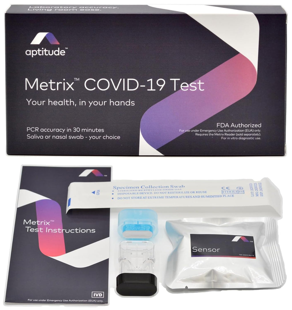 Metrix® COVID Test - works with Metrix® Reader - PCR-Accurate Molecular - FDA Authorized  Single Use Test Only, Separate Reusable Reader Required