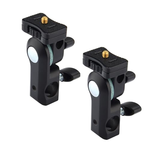 GODOX AD-E2 2-Pack Flash Holder Metal Bracket Mount with 1/4'' Screw Umbrella Holder for AD200 AD200Pro AD100Pro AD300 Pro 2 Pack