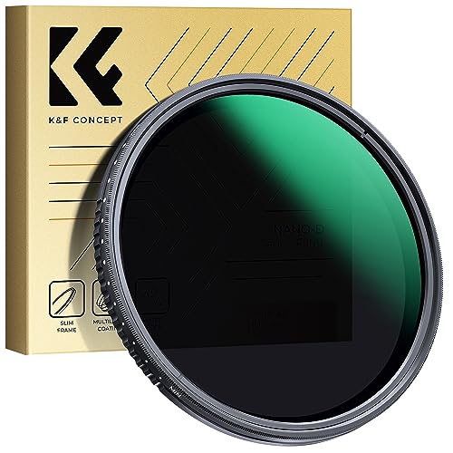 K&F CONCEPT 49mm Variable ND2-400(1-9 Stops) Waterproof ND Lens Filter