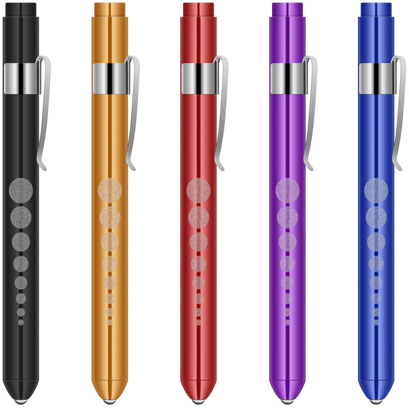 Light Pupil Light, flintronic Diagnostic Light, Pupil Light, Medical Penlight, Reusable Diagnostic LED Pen Torch, Torch Light Pen with Pocket Clip for Doctors, Pack of 5 | Medical Penlight, Reusable Diagnostic LED Pen Torch, Torch Light Pen with Pocket...