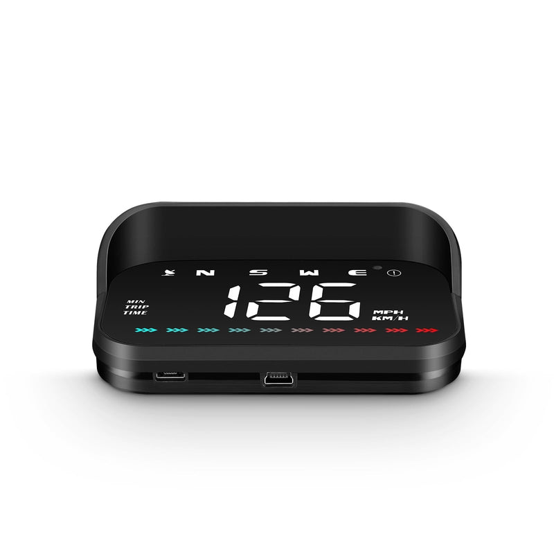 [Australia - AusPower] - Heads up Display, GPS Speedometer for car, car hud Display Windshield, 3.5 Inches car HUD, Displays Speed MPH, Travelling time and Mileage per Trip, Suitable for All Vehicles, GPS M23 