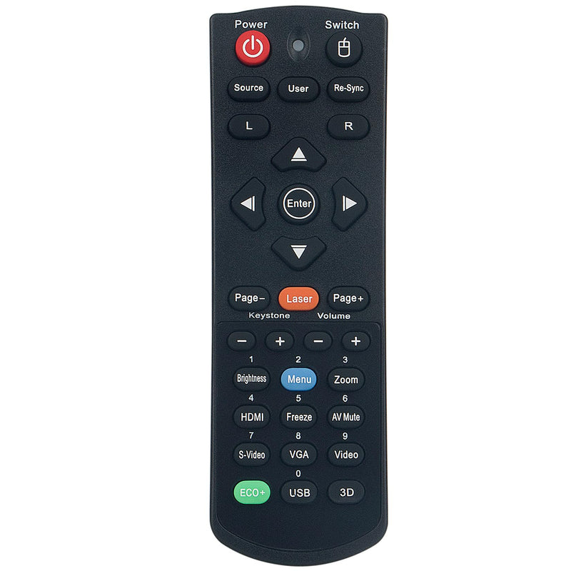 [Australia - AusPower] - Replacement Remote Control Applicable for Optoma Projector EH300 HD25 DH1011 EH501 W501 HD30B X501 W515T EH515T X515 EH504 W504 EH416 WU515 WU515T ZH510T ZU510T 15000L X316ST W303ST W316ST EH200ST 