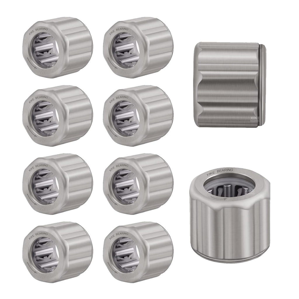 XIKE 10 Pcs HF081412 8x14x12mm Outer Octagon One Way Needle Roller Bearings Compatible EasyWring Spin Mop and More.