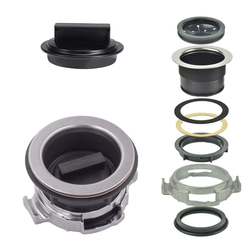 8Pcs/Set Garbage Disposal Mount Sink Flange Kit and Stopper for Waste King, Garbage Disposal Drain Assembly Kit, Rubber Flange and Drain Lock Nut for Waste King, Whirlaway Parts (114mm) Model : 1030 114mm