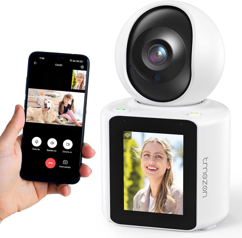 [Australia - AusPower] - TMEZON Video Pet Dog Camera Indoor Two Way Wireless Security Camera Monitor 1080P with Phone app and Motion Detection,Baby/Elderly/Nanny Audio Calling Device Pan Tilt 1pk camera 