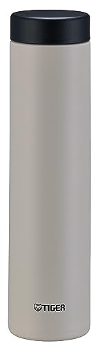 TIGER MMZ-W060WK Water Bottle, 20.3 fl oz (600 ml), White Water, Screw Stainless Steel Bottle, With Lid and Seal, Easy Wash, Easy Cap, Vacuum Insulated, Mug, Hot or Cold Insulated, Tumbler-Safe eaglet white 20.3 Ounces MMZ shape