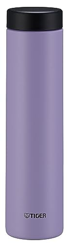 Tiger Thermos Flask MMZ-W060VW Dishwasher Safe, 20.3 fl oz (600 ml), White Water OK, Screw Stainless Steel Bottle, Lid and Seal are Integrated for Washing Only 2 Pieces, Easy Cap, Vacuum Insulated, Lavender