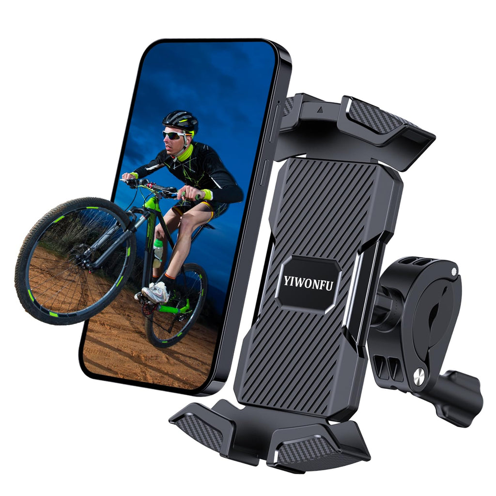[Australia - AusPower] - 2023 Edition Two-in-one Bike Phone Mount, Motorcycle Rearview Mirror Mobile Phone Holder, Quick Installation with Safety bucklesuitable for iPhone and Android Phones 