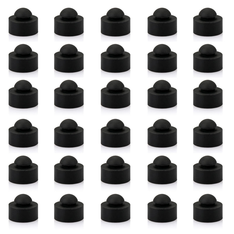 [Australia - AusPower] - 30 Pack Rubber Feet Bumper Push-in Series for Crockpot, Slow Cooker Feet Replacement 1/2" Diameter, Fits 1/4" Bumper Holes, Use in 1/16" Panel Thickness, Versatile 