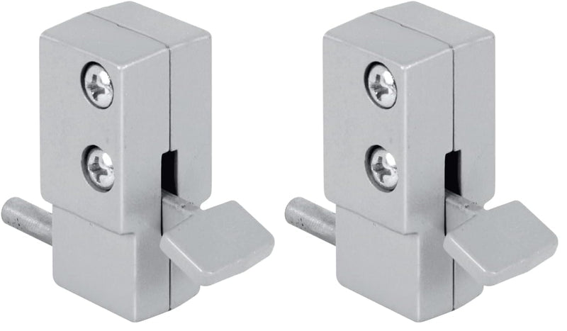 Defender Security U 9877 Aluminum, Step-On Sliding Patio Door Lock (Single Pack) (Pack of 2) 1 Count (Pack of 2)
