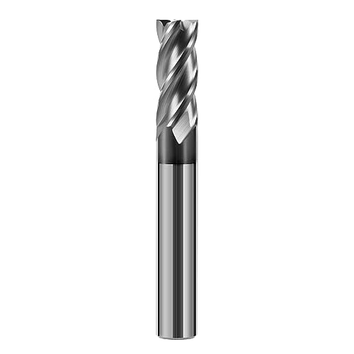 AYCHOLIZ 4-flute carbide square end mill, 10mm tungsten steel CNC milling cutter for stainless steel