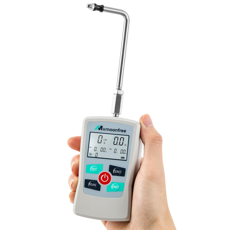 [Australia - AusPower] - 12LB Trigger Pull Gauge Digital Force Gauge Push Pull Meter Scale with Units LB+Oz/N/Kg, Data Storage for MAX/MIN/AVG Values, Upgrade Version MMF-12LB 