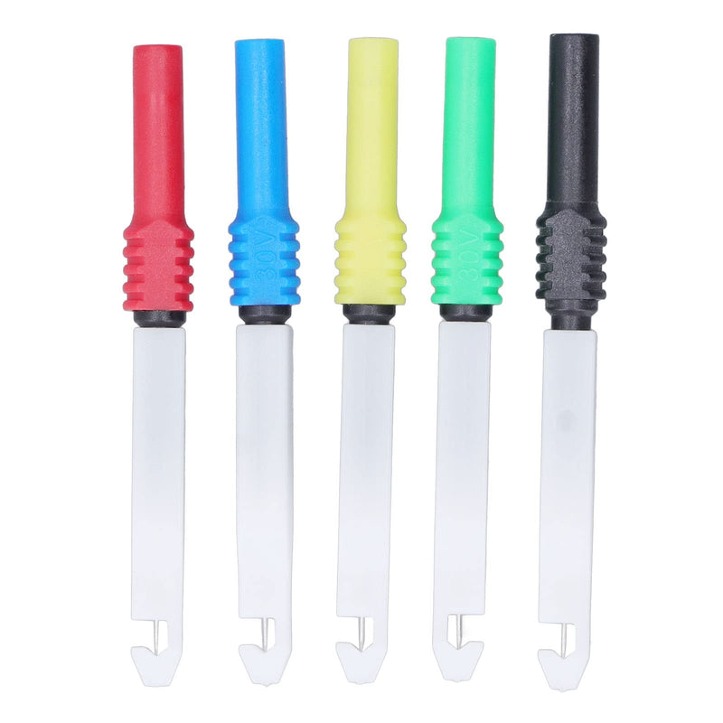 [Australia - AusPower] - Wire Piercing Test Needles Set, 0.7mm, 5 Colors, 30VAC-60VDC, for Automotive Diagnostics 