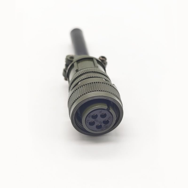 [Australia - AusPower] - MS3106A14S-5S Industrial Circular Connector, MIL-DTL-5015 Series Threaded Connector 5 Pin Contacts Solder Female Connectors Straight, 14S Shell Size 