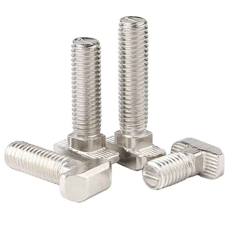 [Australia - AusPower] - M8 x 25mm Metric Thread T Slot,Drop-in Stud Sliding T-Bolt,Hammer Head Bolt,T Screw Stud for 3030 Series Standard 8mm T-Slot Aluminum Extrusion Profile,Carbon Steel Nickel Plated (30-Series,30 Pcs) 30-M8x25mm?30 Pcs? 
