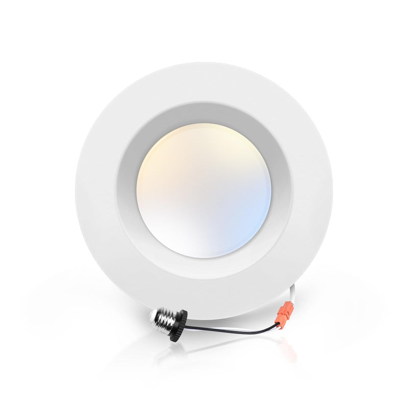 [Australia - AusPower] - ECOELER 5/6 inch 5CCT Retrofit LED Recessed Lighting, Dimmable Can Lights, Damp Rated, 16.5W 1200Lm Can Lights with Smooth Aluminum Trim, 2700K/3000K/4000K/5000K/6000K Selectable, ETL & FCC Listed 1 - PACK 