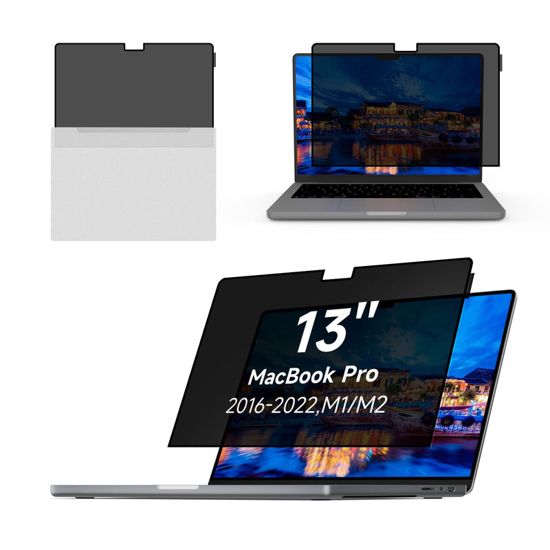 [Australia - AusPower] - Laptop Privacy Screen MacBook Pro 13 Inch (2016-2022, M1,M2) and MacBook Air 13 Inch(2018-2021, M1), Removable Computer Screen Privacy Shield for Mac 13Inch MacBook 13inch 