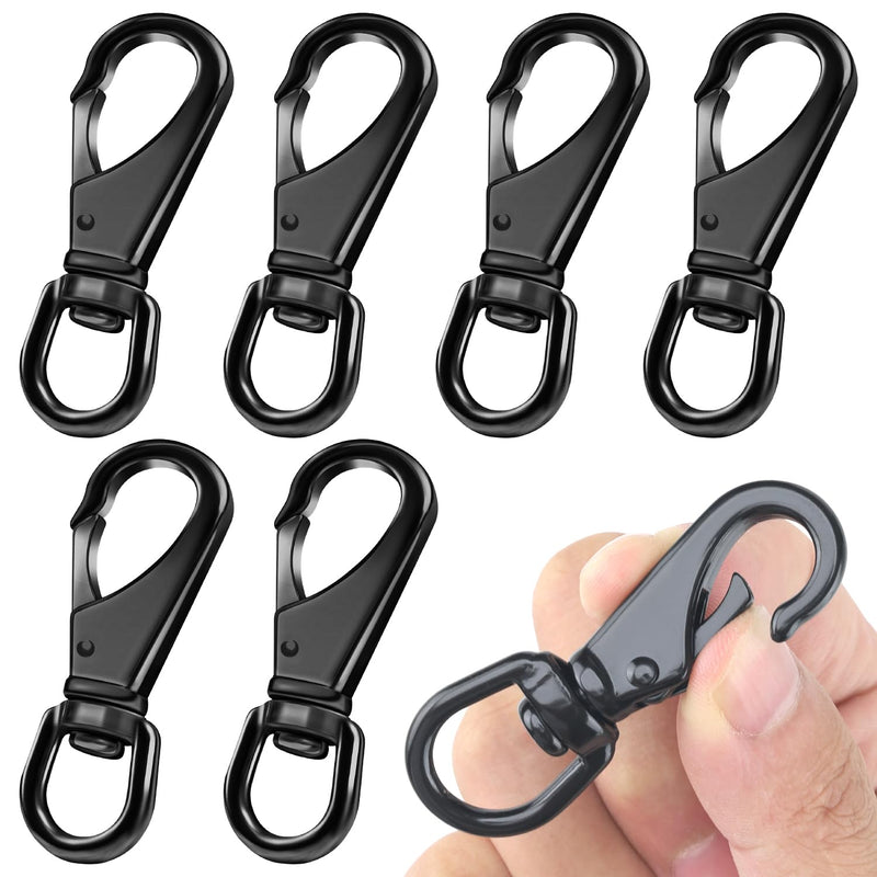 [Australia - AusPower] - Swivel Snap Hooks, 2.57” Swivel Hooks, 6 Pcs Swivel Carabiner, Stainless Steel Swivel Eye Snaps, 80 LBS Heavy Duty Snap Hook for Marine, Sports, Luggages, Pets, Keychains, Flag Clips For Flagpole 
