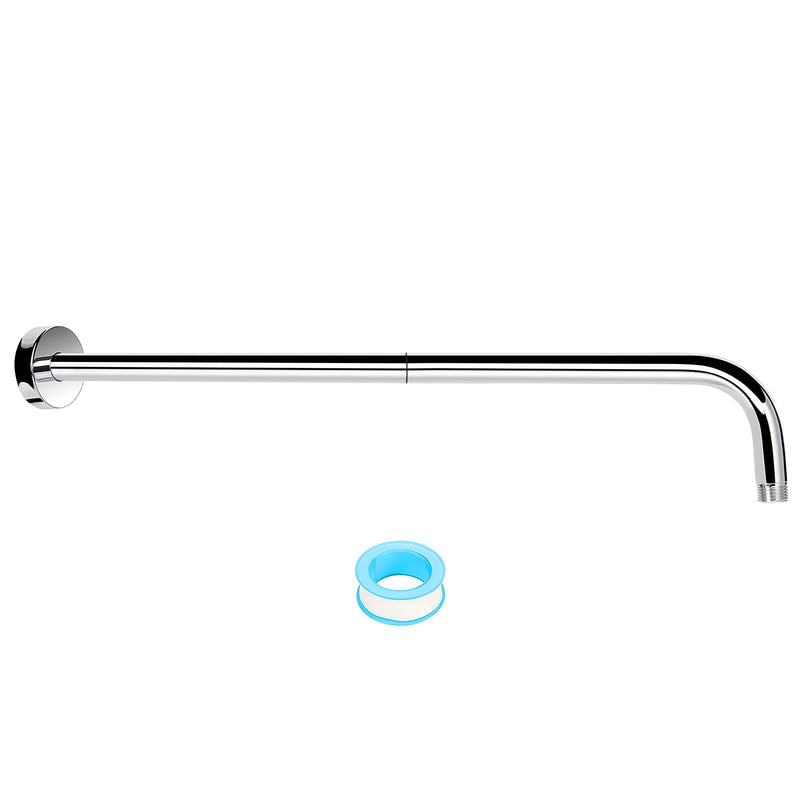 NearMoon Shower Arm, Extra Extension Arm with Flange, Stainless Steel Wall-Mounted Showerhead Extender Pipe (24 Inch, Chrome Finish) 24 Inch