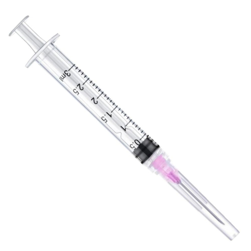 [Australia - AusPower] - 50 Pack 3ml Luer Lock with 18 Gauge 1.5 Inch for Scientific Labs Measuring and Dispensing, Individually Sealed Wrapped 50 3ml 18ga 