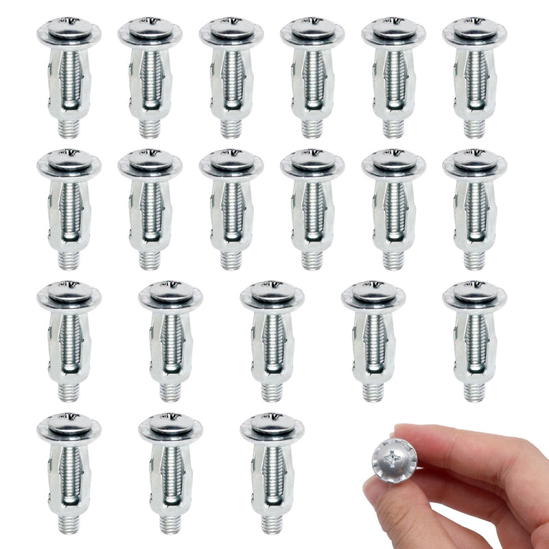 [Australia - AusPower] - 20pcs Hollow Wall Anchors for Thin Walls Heavy Duty, M5 x 1" M5 x 1" 20 