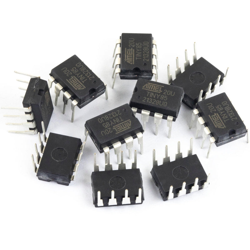 [Australia - AusPower] - ATTINY85-20PU ATtiny85 Chip DIP-8 8-bit Microcontroller (Pack of 10) 