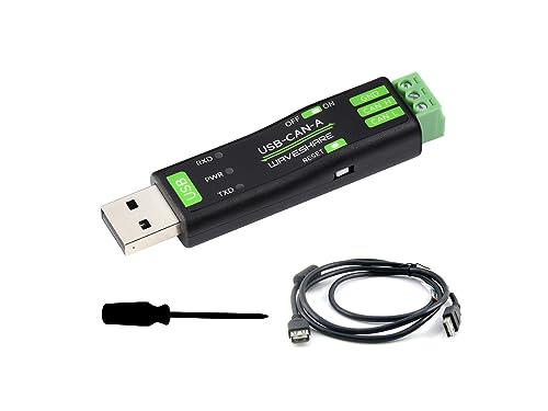 USB to CAN Adapter Analyzer CAN Bus Converter Based on STM32 Chip, Supports Windows 11/10/8/7/XP and Raspberry Pi OS/Jetson Nano Ubuntu etc. Linux Systems, with USB Cable