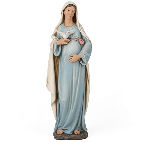 BC Catholic Pregnant Mary Mother Virgin Mary Statue 8.4" H Multiple Color 8 inches H