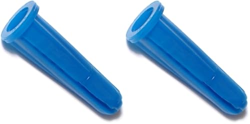Hard-to-Find Fastener blue conical plastic hollow-wall anchors, 10-12 x 1-inch, 100-count packs, pack of 2