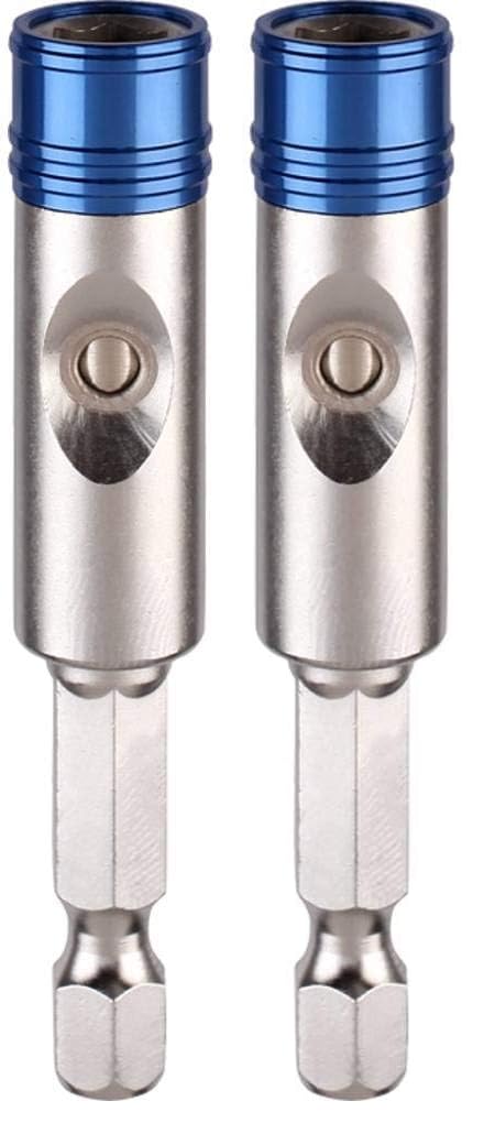 kwb One-Touch Magnetic Quick Change Bit Holder with Automatic Bit Release - 1/4'' Hex Shank, 65mm Length (Pack of 2) One-Touch Bit Holder (2-Pack)