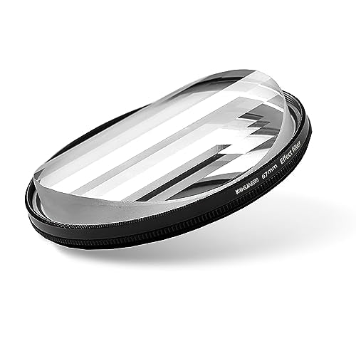 Fractal Photography Linear Filters 67mm Camera Lens Effect Filters, Camera Accessories with Fractal Refraction and Variable Number of Subjects Striped Fractal Filter