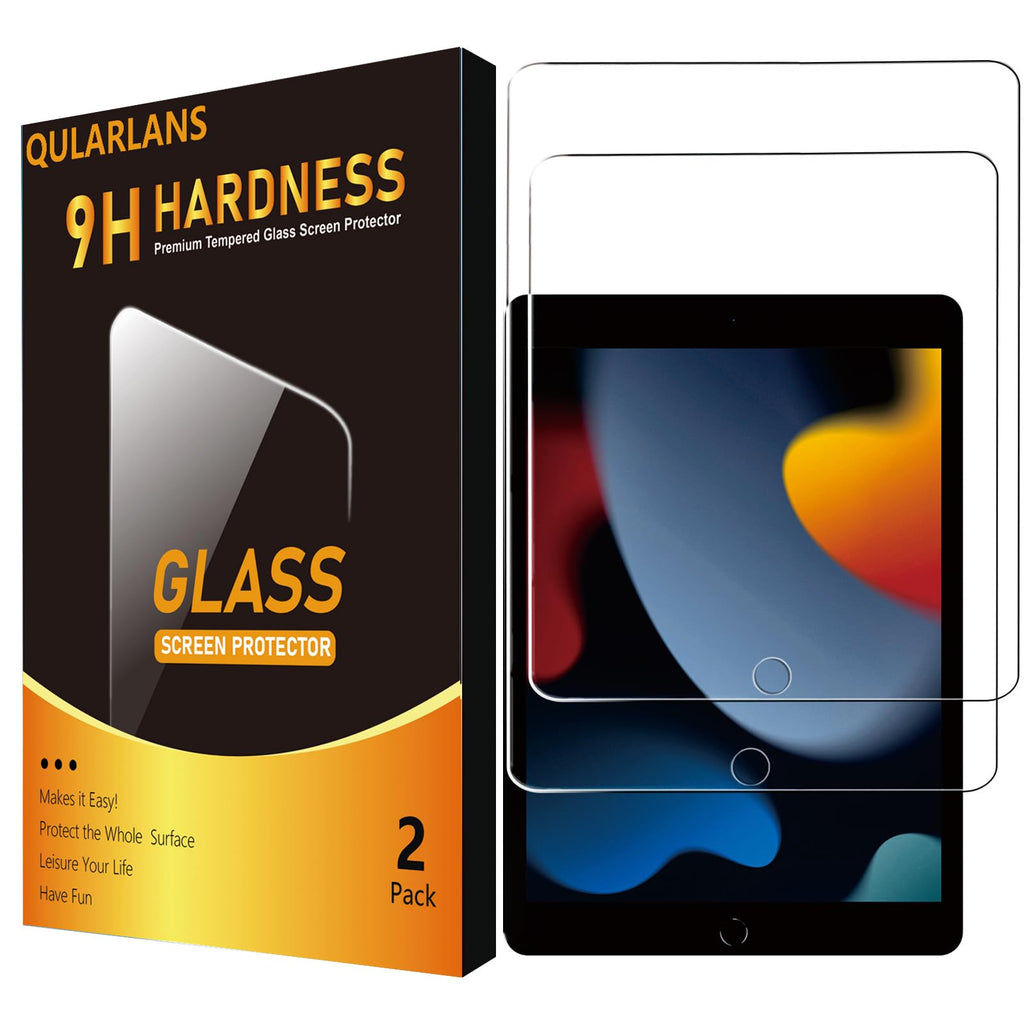 [Australia - AusPower] - 2 Pack Screen Protector Compatible with iPad 9th 8th 7th Generation 10.2 Inch, 9H Hardness HD Screen Tempered Glass Film Guard 