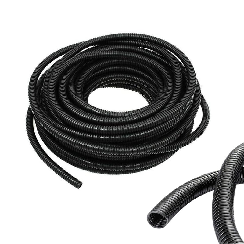 [Australia - AusPower] - 1/4 Inch Wire Loom Split Tubing - 16.5ft Cord Protector Electric Wires Covers, Automotive Wire Flexible Conduit, Plastic Wire Cover 1/4"-16.5ft 